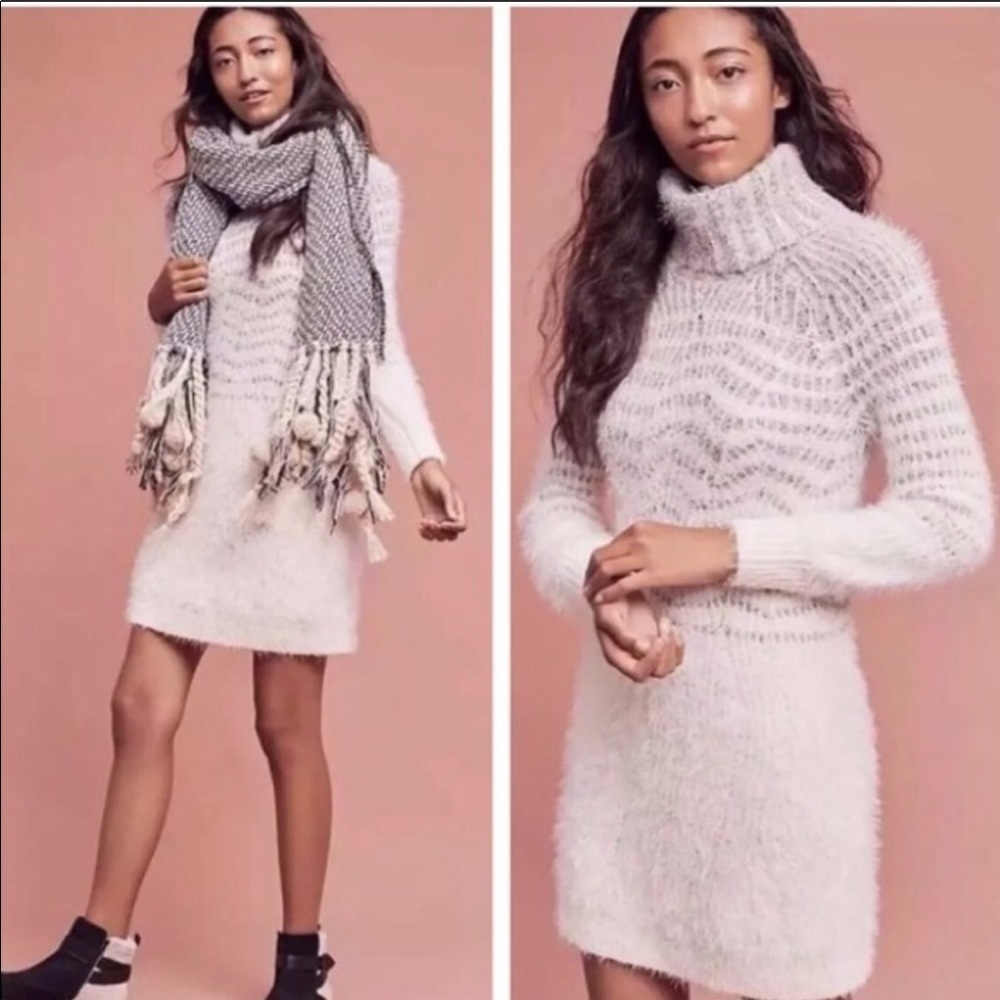 ❤️Sleeping On Snow | Shelby Eyelash Wool Alpaca Mix Sweater Dress
